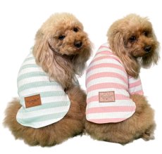 画像1: Border sleeved Pink(ボーダースリーブピンク) (1)