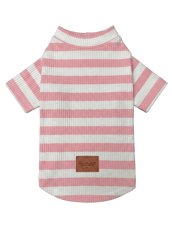 画像2: Border sleeved Pink(ボーダースリーブピンク) (2)