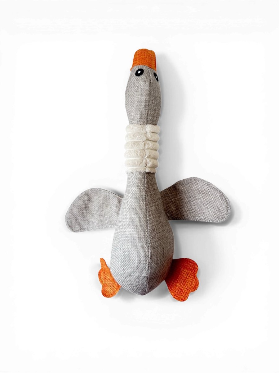 画像1: Plush Bird Dog Toy (Gray) (1)
